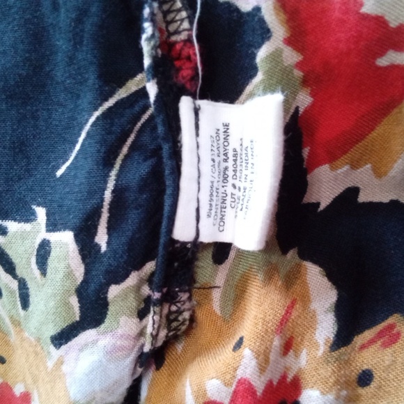 BillaBong Floral Short Sleeve Cardigan Size M - Picture 6 of 6
